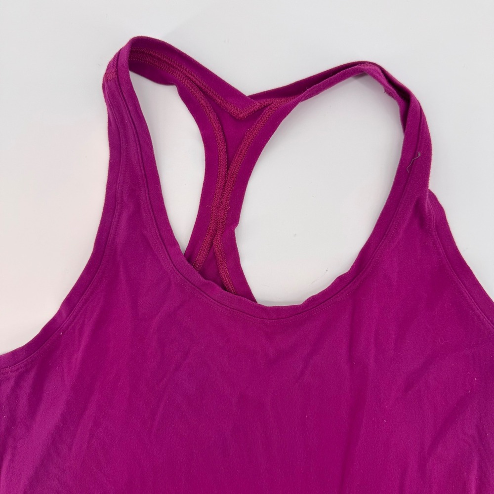 Lululemon‎ Racerback Tank Top Womens 4 Magenta Purple Yoga Athletic Slim Fit